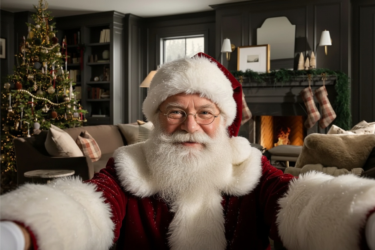 Santa selfie example 1