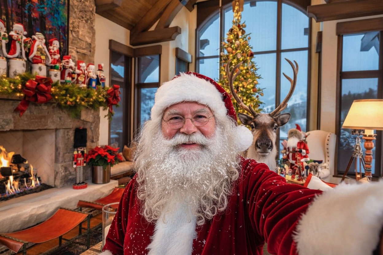 Santa selfie example 2