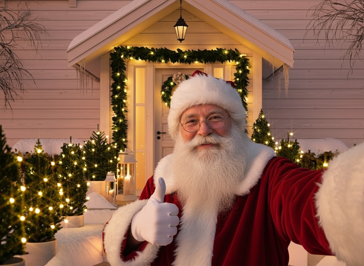 Santa selfie example 6